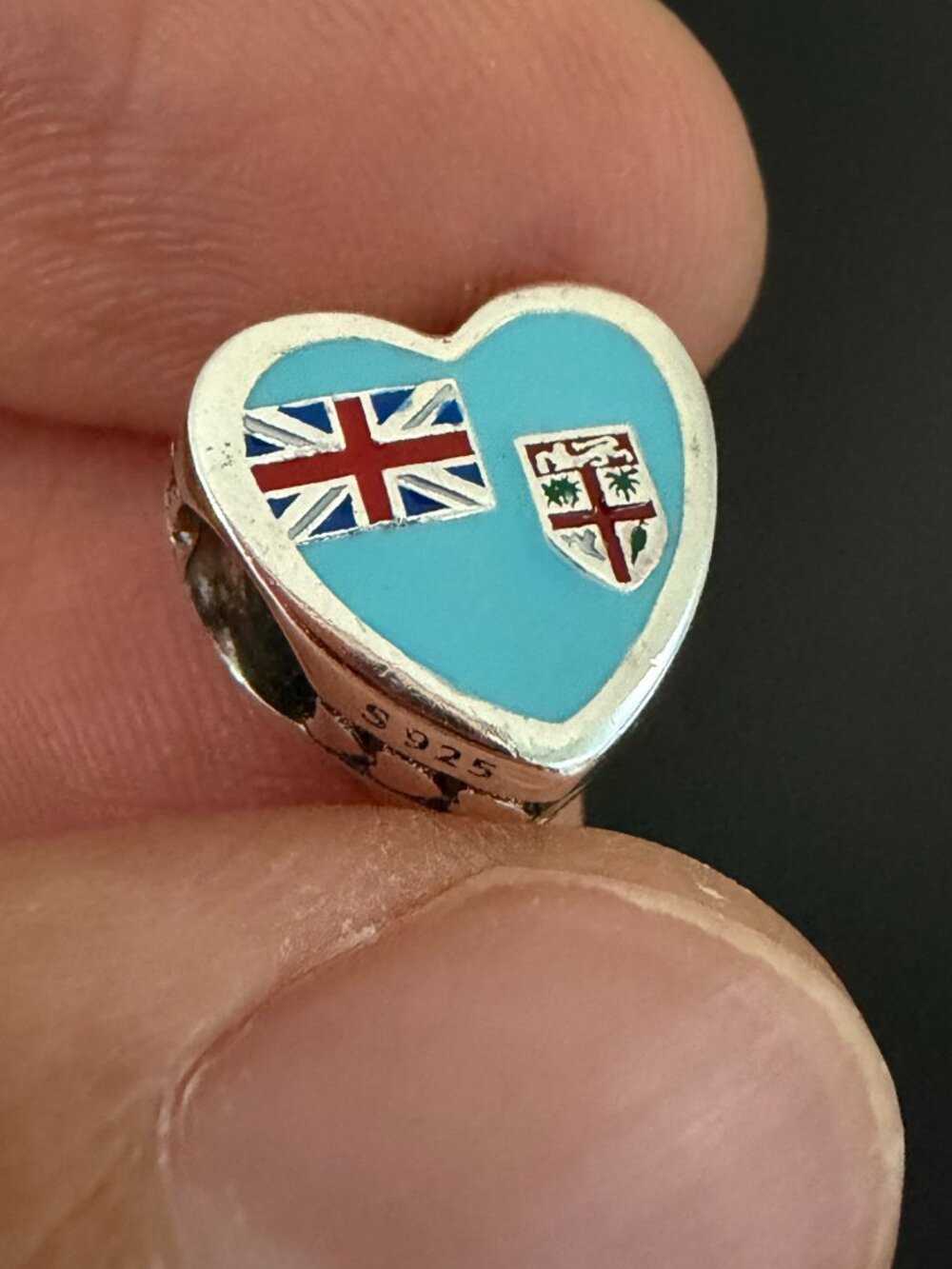 Pandora Fiji Flag Exclusive Charm